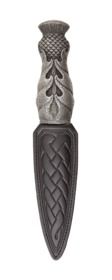 Brown, Black or Silver Thistle Sgian Dubh