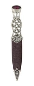 Lochy Polished or Matt Pewter Sgian Dubh With Stone Top