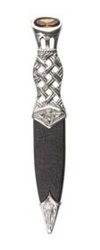 Lochy Polished or Matt Pewter Sgian Dubh With Stone Top