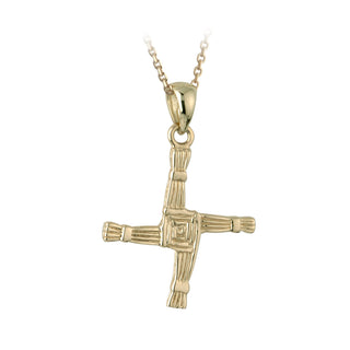 10K GOLD SAINT BRIGID'S CROSS NECKLACE