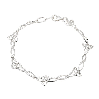 Sterling Silver TRINITY KNOT BRACELET