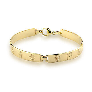 14K HOI LADIES 4 LINK BRACELET
