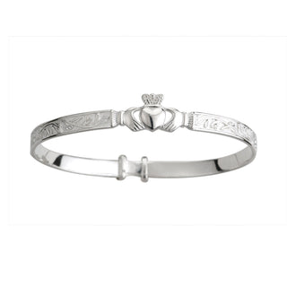 SILVER CLADDAGH BANGLE BABY
