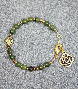 Antique gold with Connemara Bracelet
