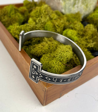 Men's Stainless Steel Celtic Torc Cuff Bracelet