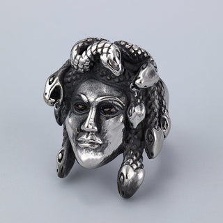 Medusa Head Ring