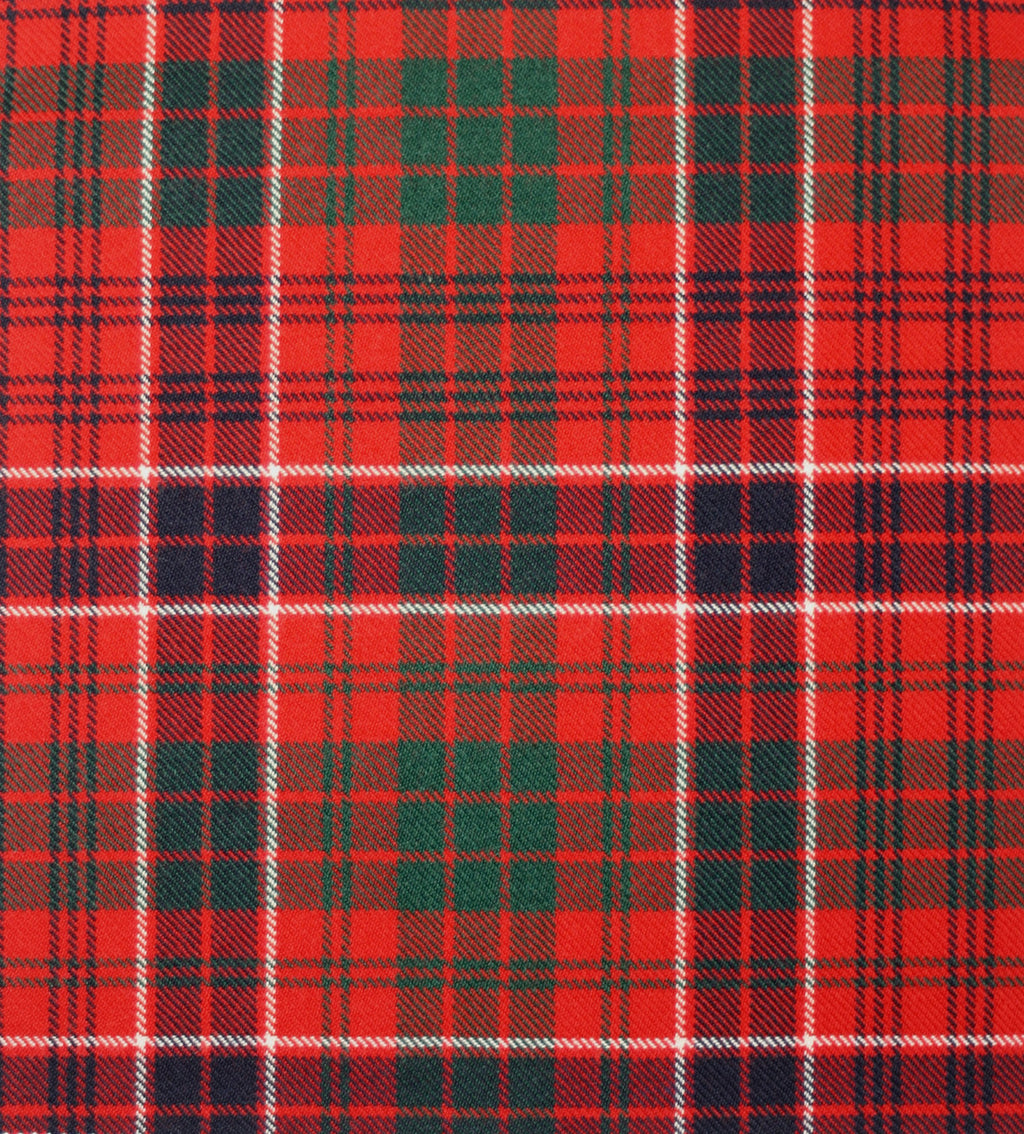MacRae Dress Modern Tartan Crest Black Garden Flag - Gold Thistle Style