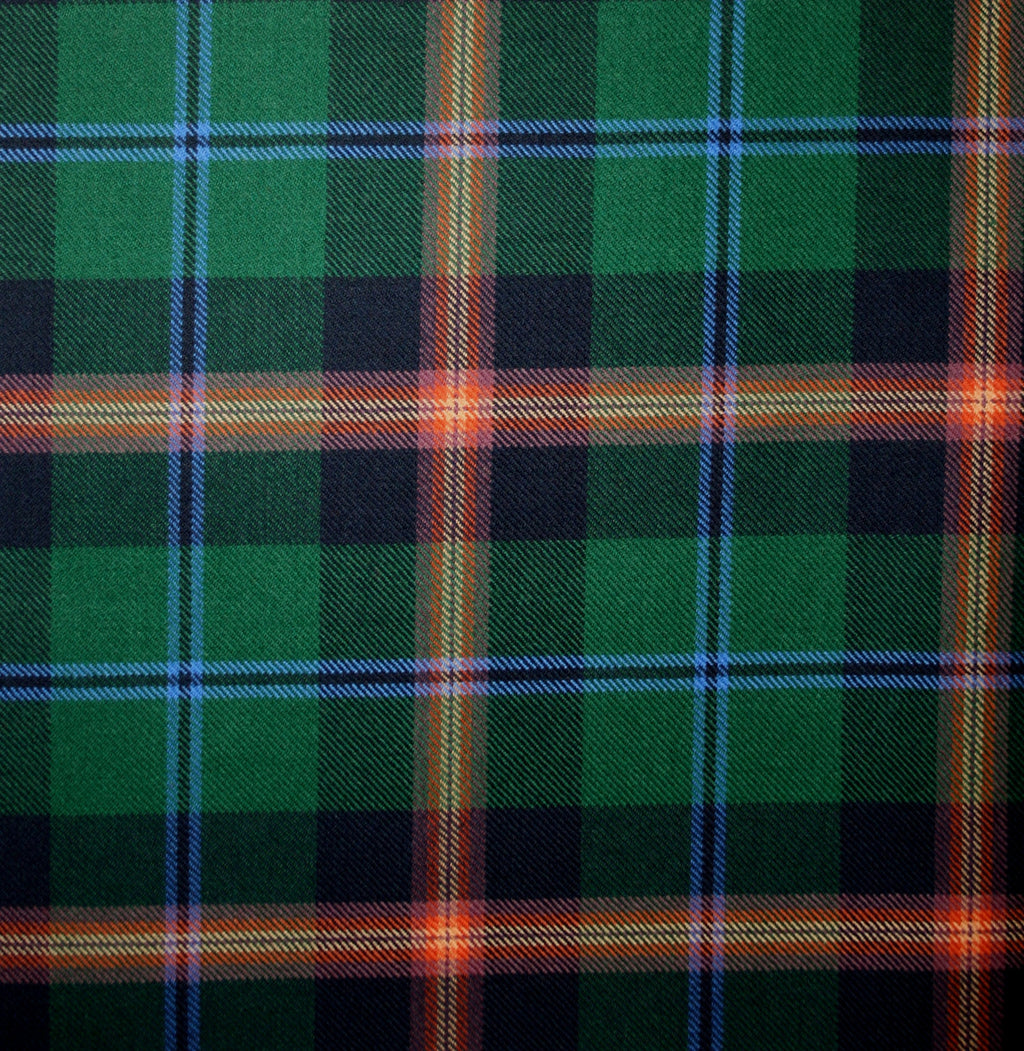 Young Modern Tartan Crest Black Garden Flag - Gold Thistle Style main image 1