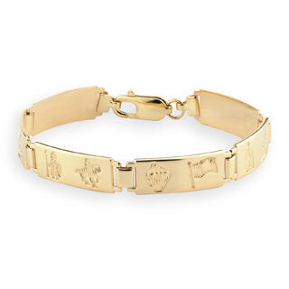 14K HOI LADIES 6 LINK BRACELET
