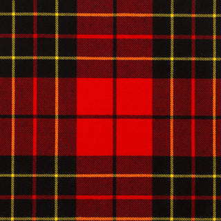 Brodie Red Modern Tartan Fabric Material Medium Weight, Medium Weight Tartan Fabric