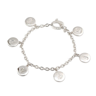 Sterling Silver HOI CHARM BRACELET