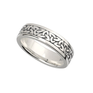 SILVER OXIDISED LADIES TRINITY BAND