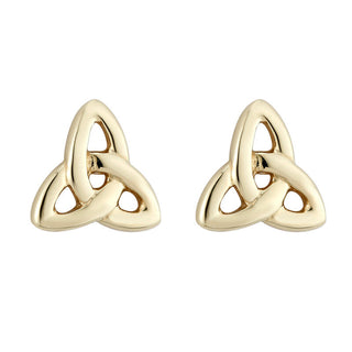 10K SMALL TRINITY KNOT STUD EARRINGS