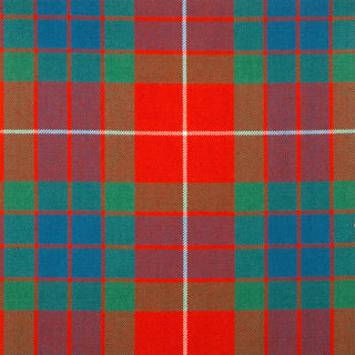 Fraser-Red-Ancient Tartan Fabric Material Medium Weight, Medium Weight Tartan Fabric