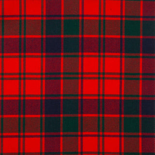 Medium Weight Tartan Fabric, Robertson Red Modern Tartan Fabric Material Medium Weight