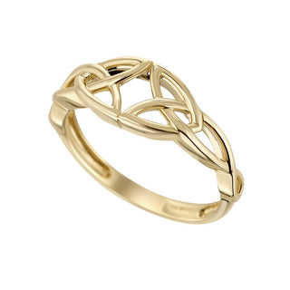 10KY TRINITY CELTIC KNOT RING