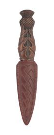 Brown, Black or Silver Thistle Sgian Dubh