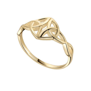 10K GOLD CELTIC TRINITY KNOT RING