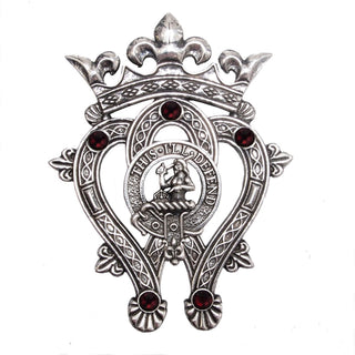 Large Scottish Clan Crested Luckenbooth Brooch