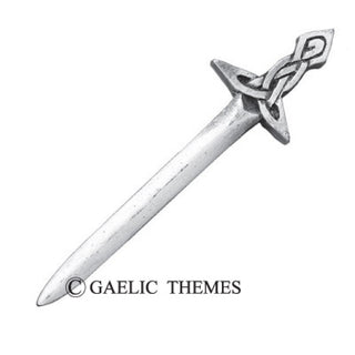 Interlaced Broad Sword Kilt Pin