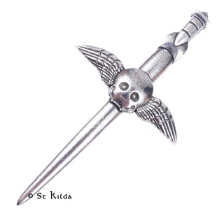 Kilt Pin - Winged Skull