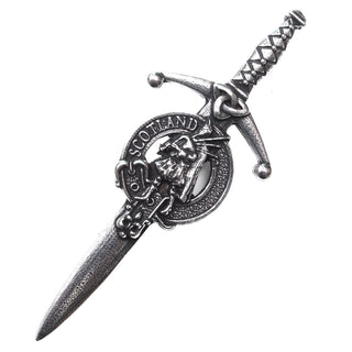 Bagpiper Crested Kilt Pin