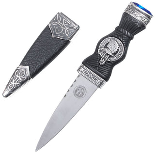 Clan Crested Sgian Dubh - Classic Pewter