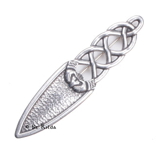 Claddagh Twist Kilt Pin