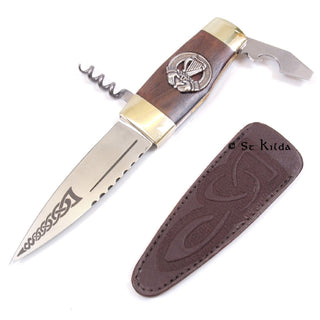 Officers Sgian Dubh with Irish Harp Crest