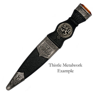 Antiqued Clan Crested Sgian Dubh