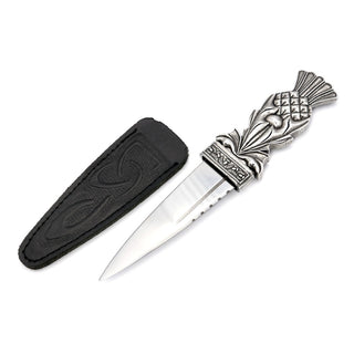 Thistle Deco Silver Sgian Dubh