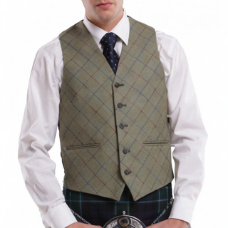Patterned Tweed Waistcoat - Made to Order