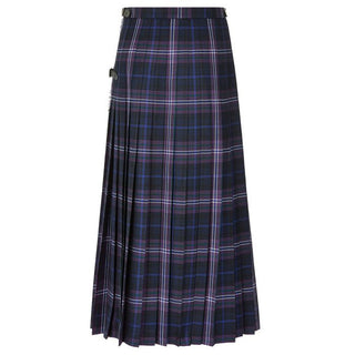 Ladies Tartan Kilted Long Hostess Skirt