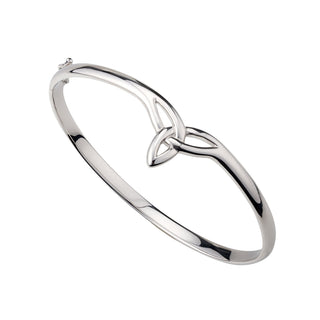 Sterling Silver BANGLE TRINITY KNOT FRONT - FAL BOX