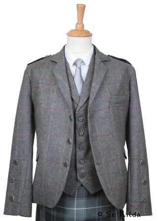 Tweed Wallace with Braemar Cuff and Plain Epaulettes