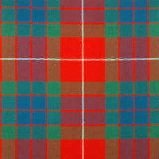 Fraser-Red-Ancient Tartan Fabric Material Medium Weight, Medium Weight Tartan Fabric