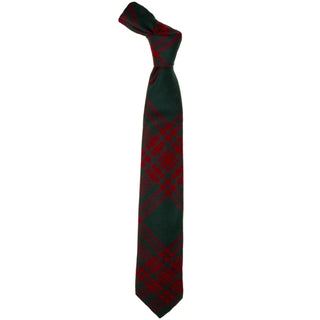 Menzie Green Scottish Tartan Plaid Tie For Men | 100% Worsted Wool | Made in Scotland