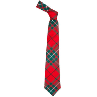 Macauley Red Modern  Tartan Tie
