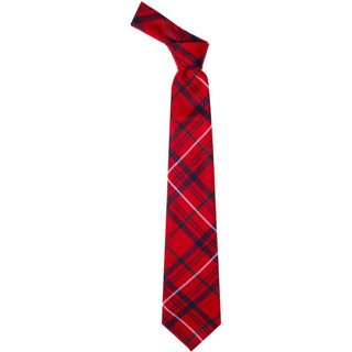 Rose Red Modern  Tartan Tie